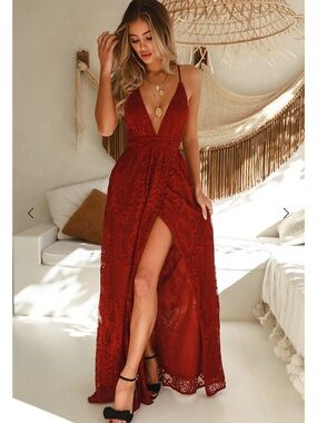 Hello Molly EAST ATLANTA MAXI DRESS WINE